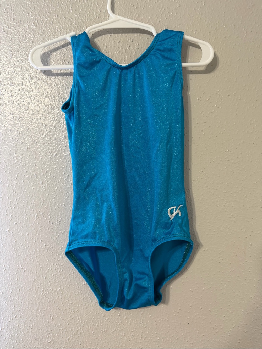 GK Shimmery Turquoise Blue Girls' leotard